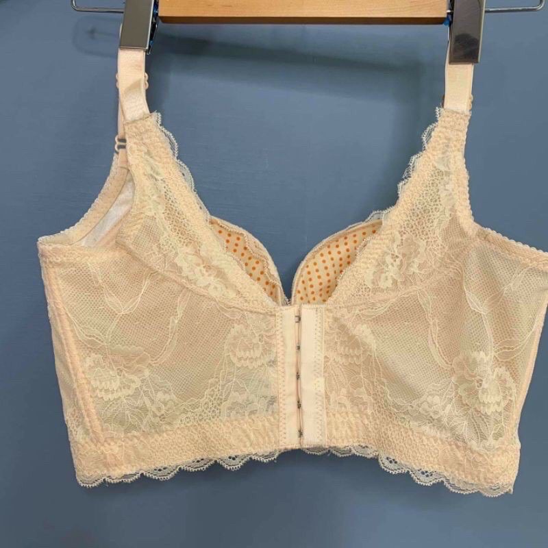 Áo Bra corset che mỡ lưng, bản to 5 móc cài - Loại có đệm chất liệu ren mềm xinh xinh
