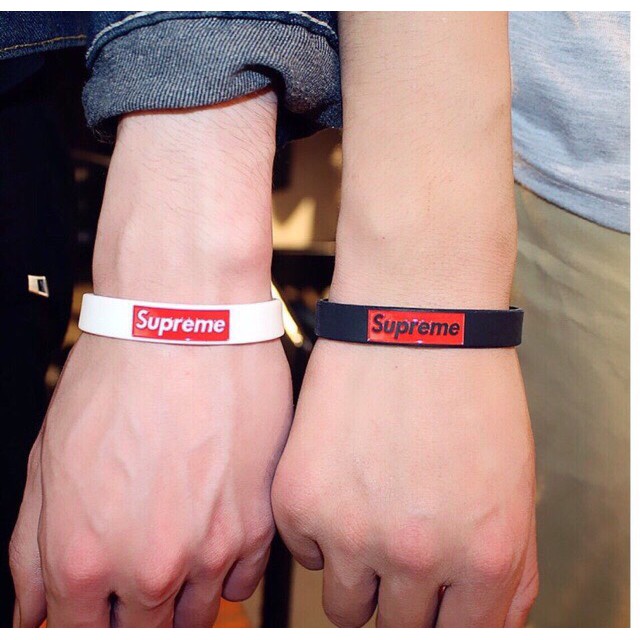 [Mã FAJGT8 giảm 15% đơn 99K] ⚡️ [ GIÁ RẺ NHẤT ] Vòng tay Supreme Silicon Cao Cấp - (ảnh thật) - HÀNG CÓ SẴN | BigBuy360 - bigbuy360.vn