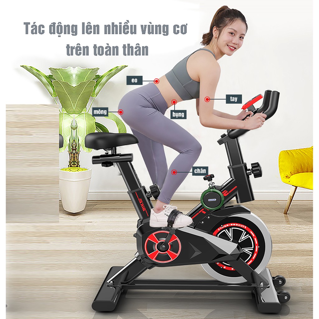 XE ĐẠP JOBUR GH - 600, JOBUR707, XE ĐẠP THỂ DỤC TRONG NHÀ GIÁ RẺ, TẶNG KÈM BÌNH GIỮ NHIỆT VÀ TAI NGHE