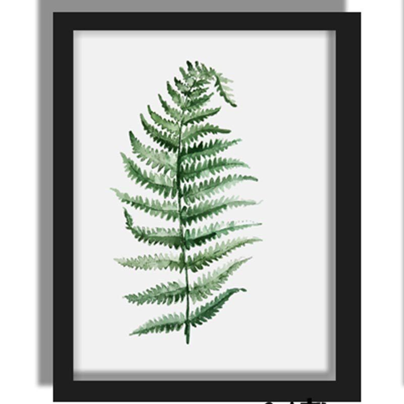 Tranh treo tường trang trí mini hình lá cây cỏ tươi tắn phong cách Bắc Âu hiện đại dành cho phòng khách | BigBuy360 - bigbuy360.vn