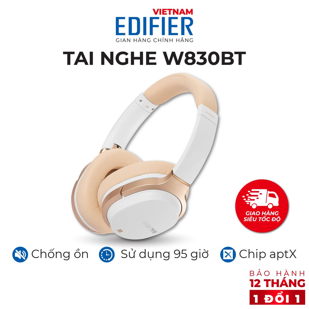 Tai nghe Bluetooth EDIFIER W830BT Khử tiếng ồn Chạy 95 giờ liên tục  - Hàng chính hãng - Bảo hành 12 tháng 1 đổi 1