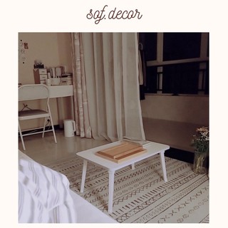 Bàn học gấp Hàn Quốc màu trắng đơn giản - Décor nhà Sò