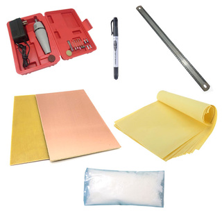 Bộ làm mạch in gồm 1 máy khoan mạch hộp đỏ,