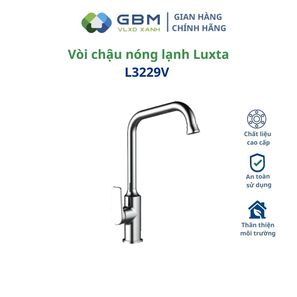 [Mã BMBAU300 giảm 10% đơn 499K] Vòi Chén Nóng Lạnh Luxta L3229V