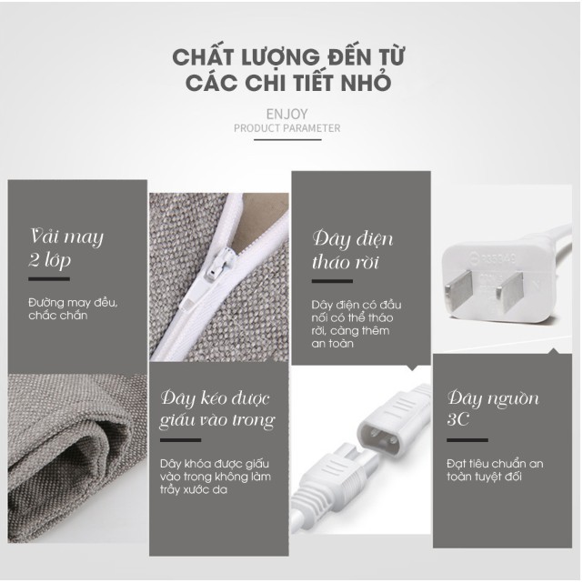 ☽Gối nằm kiêm chức năng sưởi ấm muối biển Thảo Dược  Giảm giá10%