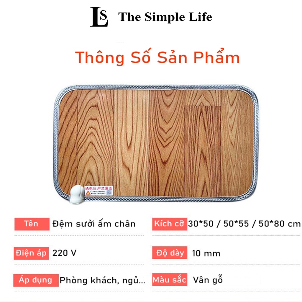 Thảm sưởi ấm chân bằng điện, thảm sưởi ấm chó mèo chống trượt, thiết bị giữ ấm cho mùa đông cao cấp,đa năng [CHÍNH HÃNG]