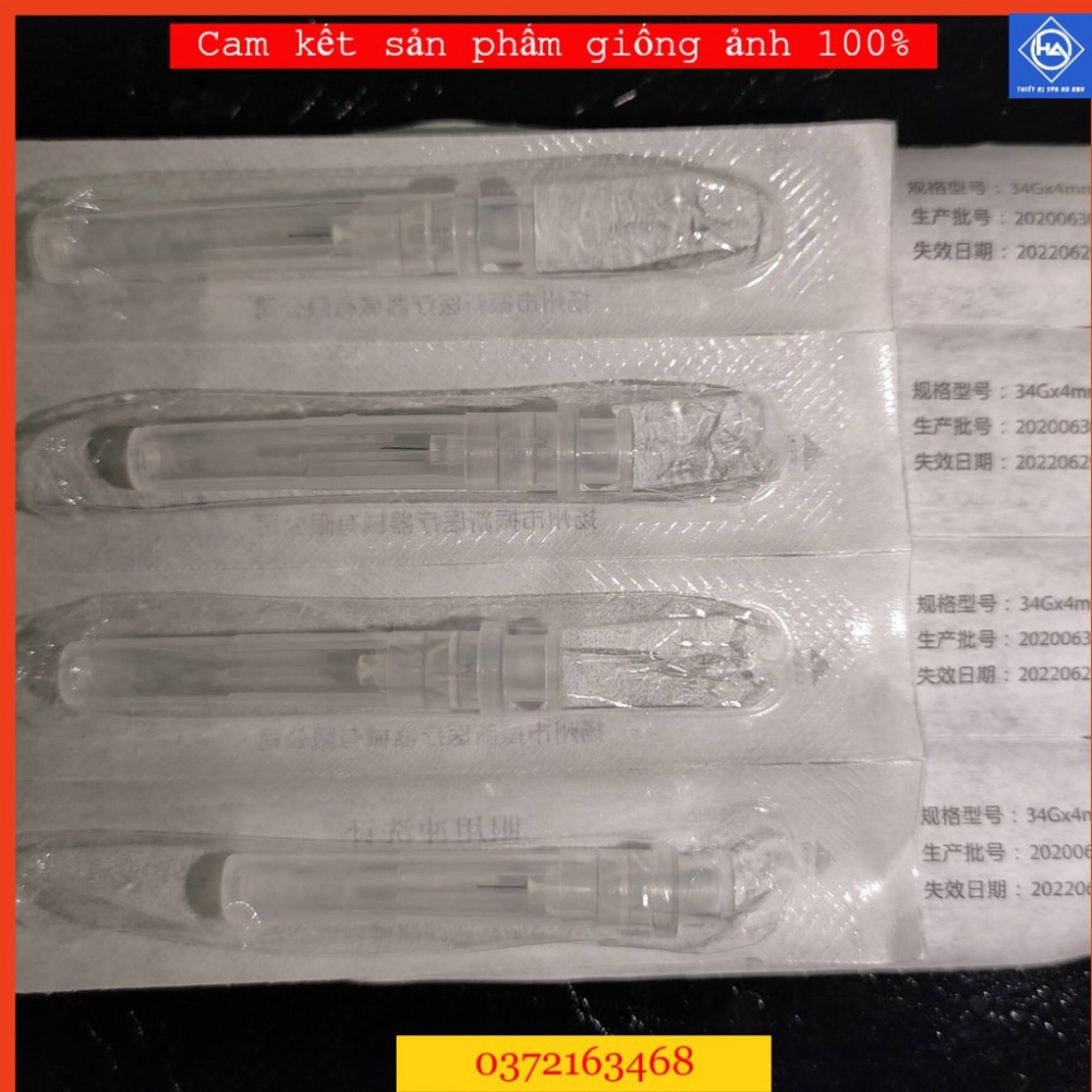 Kim tiêm dưỡng chất tinh chất Kim meso 34G siêu chắc siêu bền[ Lẻ 1 cây]