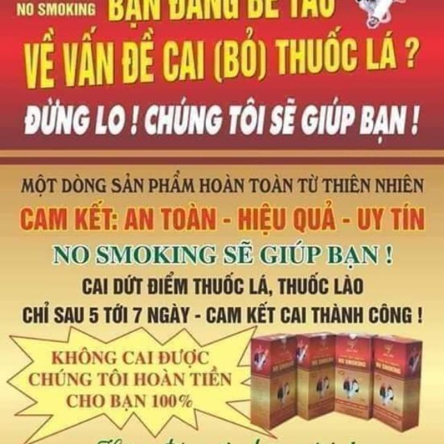 Nước súc miệng cai thuốc No smoking