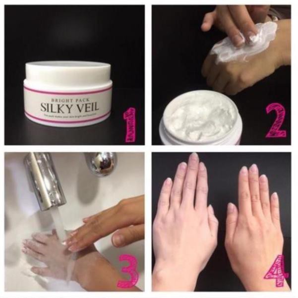Kem Làm Trắng Toàn Thân Silky Veil Hàng Nhật Nội Địa Cream Trắng Da Tức Thì Silky Veil