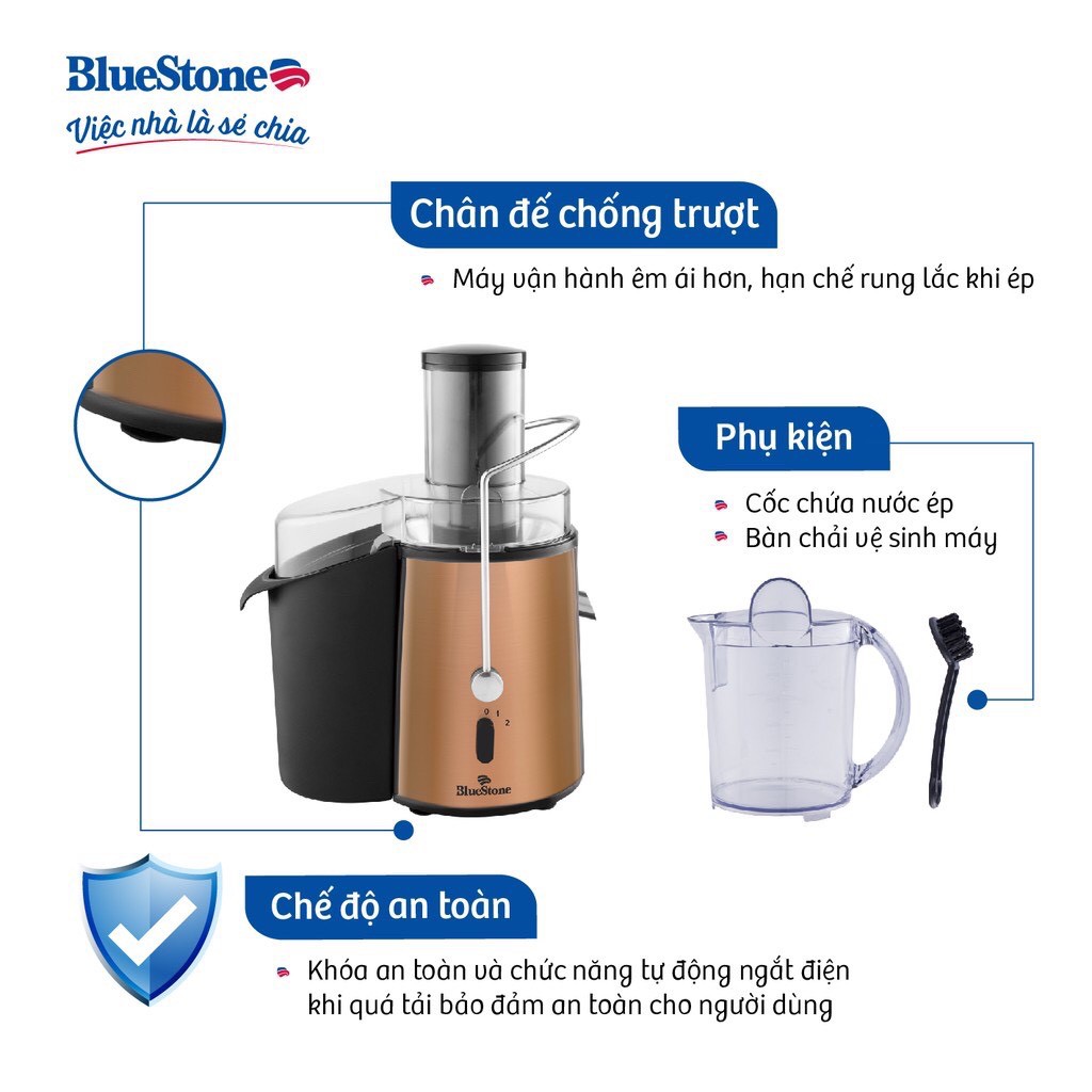 Máy Ép Trái Cây BlueStone JEB-6545 - Hàng chính hãng - Bảo hành 24 tháng