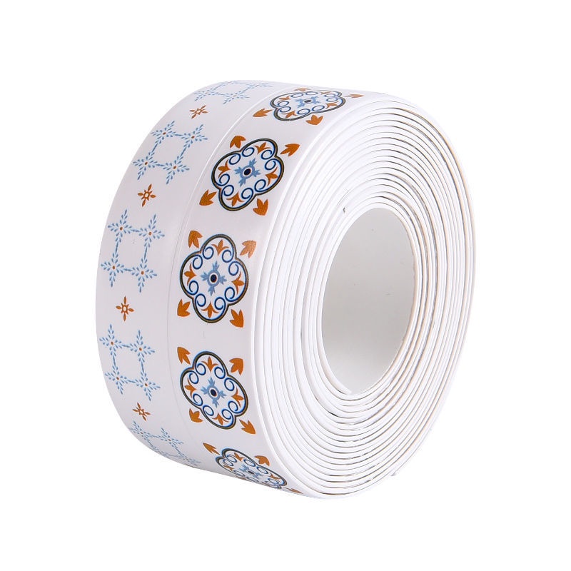 Cuộn Băng Keo Dán Góc Cạnh Nhà Bếp / Phòng Tắm Chống Ẩm Không Thấm Nước Họa Tiết