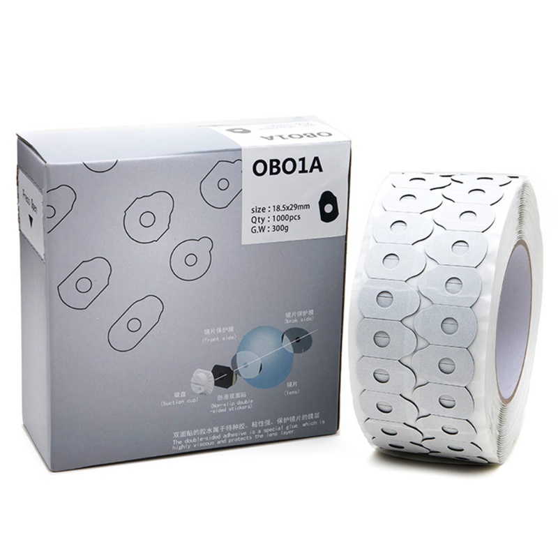 Cuộn 1000 Miếng Dán Bảo Vệ Mắt Kính Hai Mặt Chống Trượt