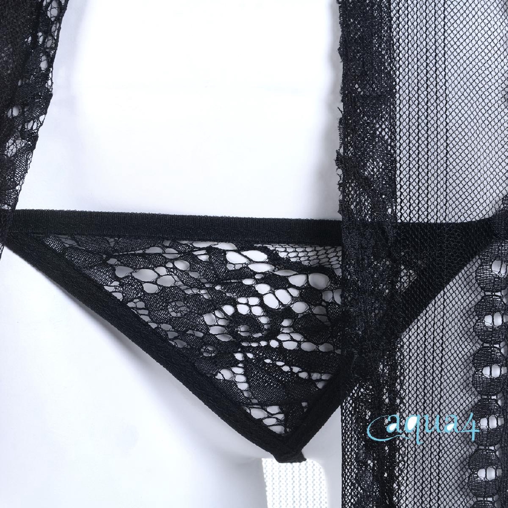 Set áo choàng Bikini phối ren kèm áo khoác ngoài | BigBuy360 - bigbuy360.vn