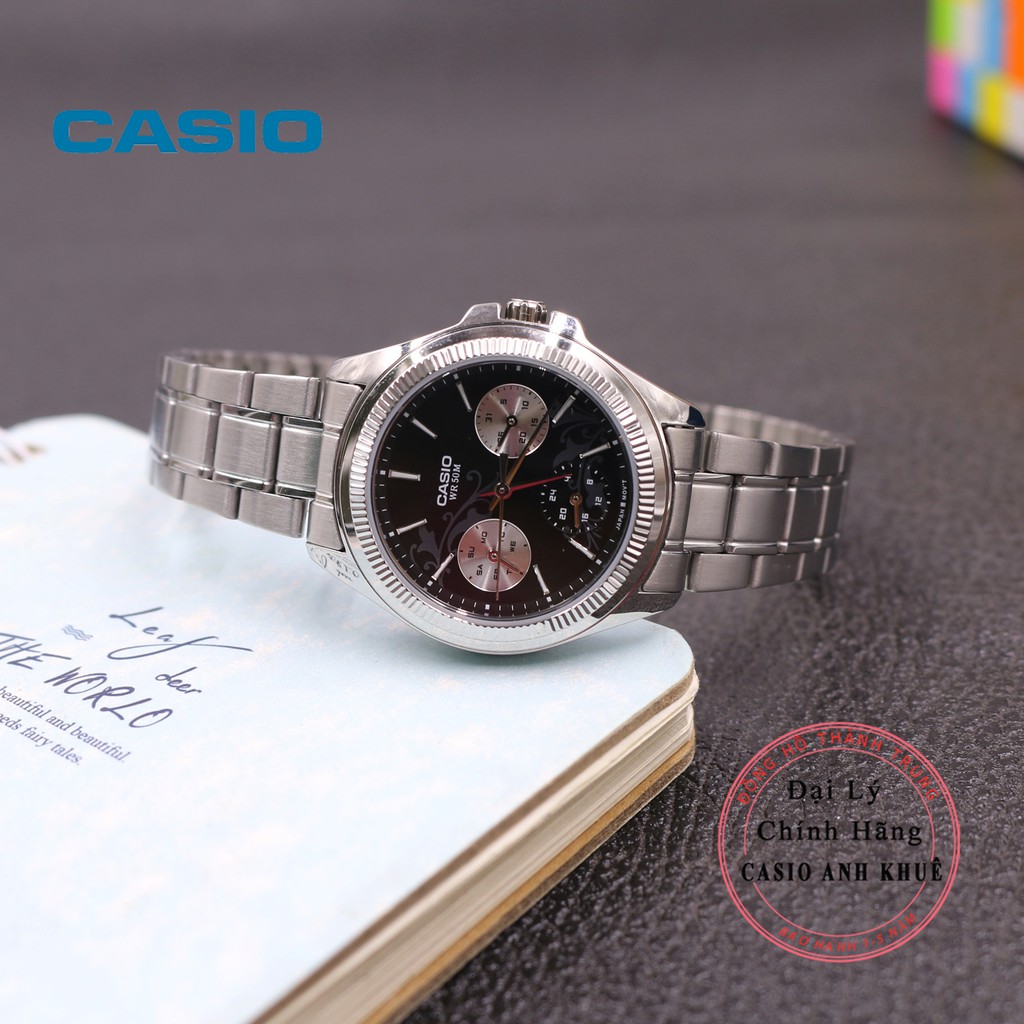 Đồng hồ nữ Casio LTP-2088D-1A2VDF dây kim loại