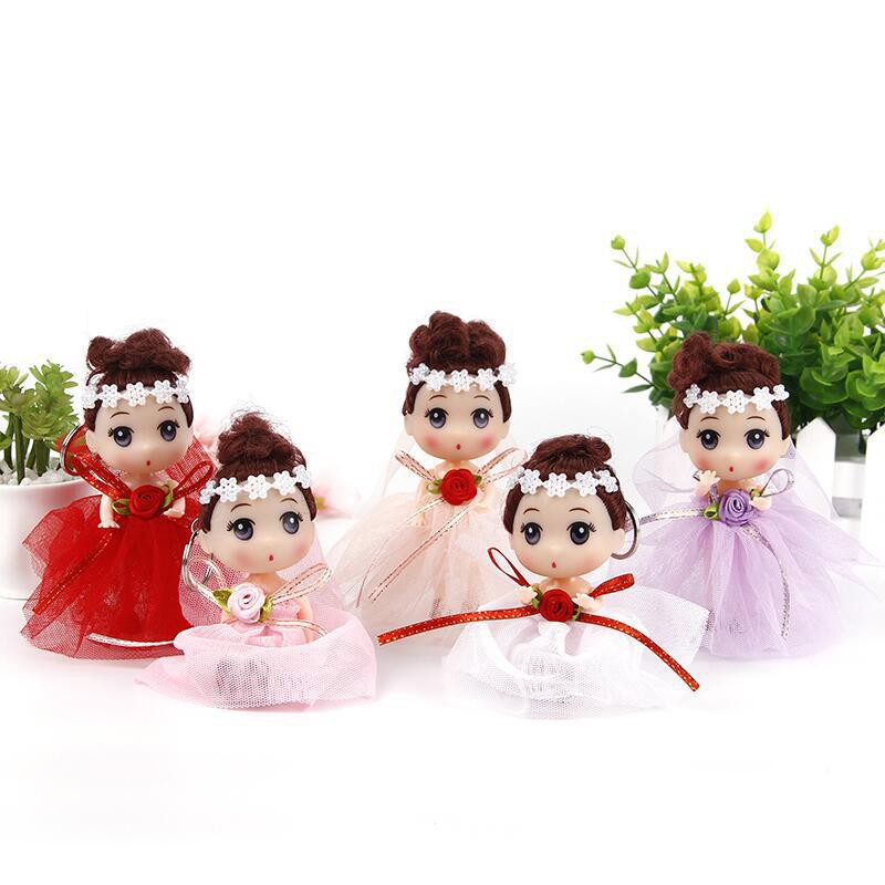 Búp bê chibi có móc khóa treo cặp xinh xắn 12cm loại móc xịn - mẫu 9