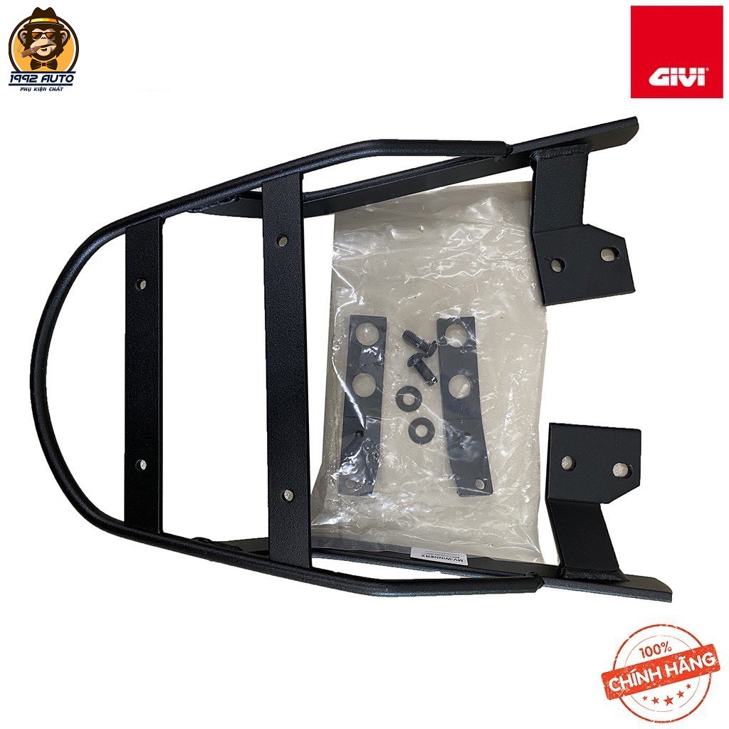 Baga Givi MV-WINNERX Gắn Sau Xe Winner X Mẫu Hai Thanh Ngang Thép Dày Hàng Chính Hãng