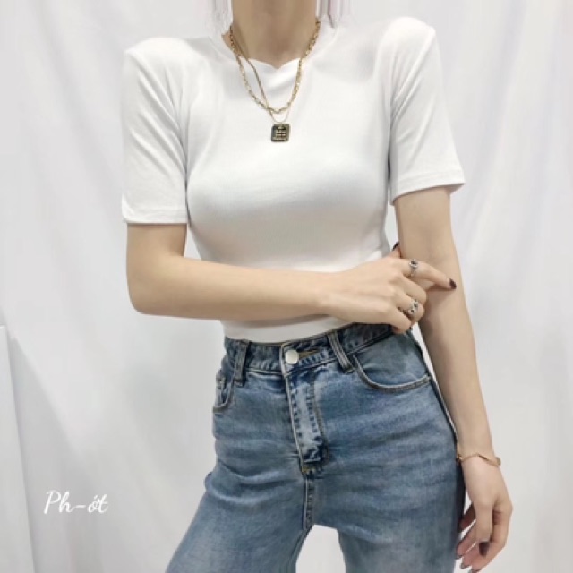 ÁO CỔ TRÒN MÁC KIM CHUẨN MS14224