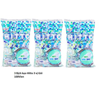3 Bịch Kẹo Bạc Hà Hitto Thái Lan 100 viên/gói