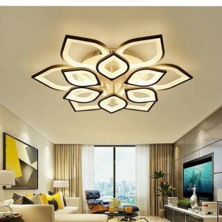 ĐÈN TRẦN TRANG TRÍ phòng khách 3 chế độ có điều khiển từ xa ( phù hợp với trần thạch cao, chung cư trần thấp)