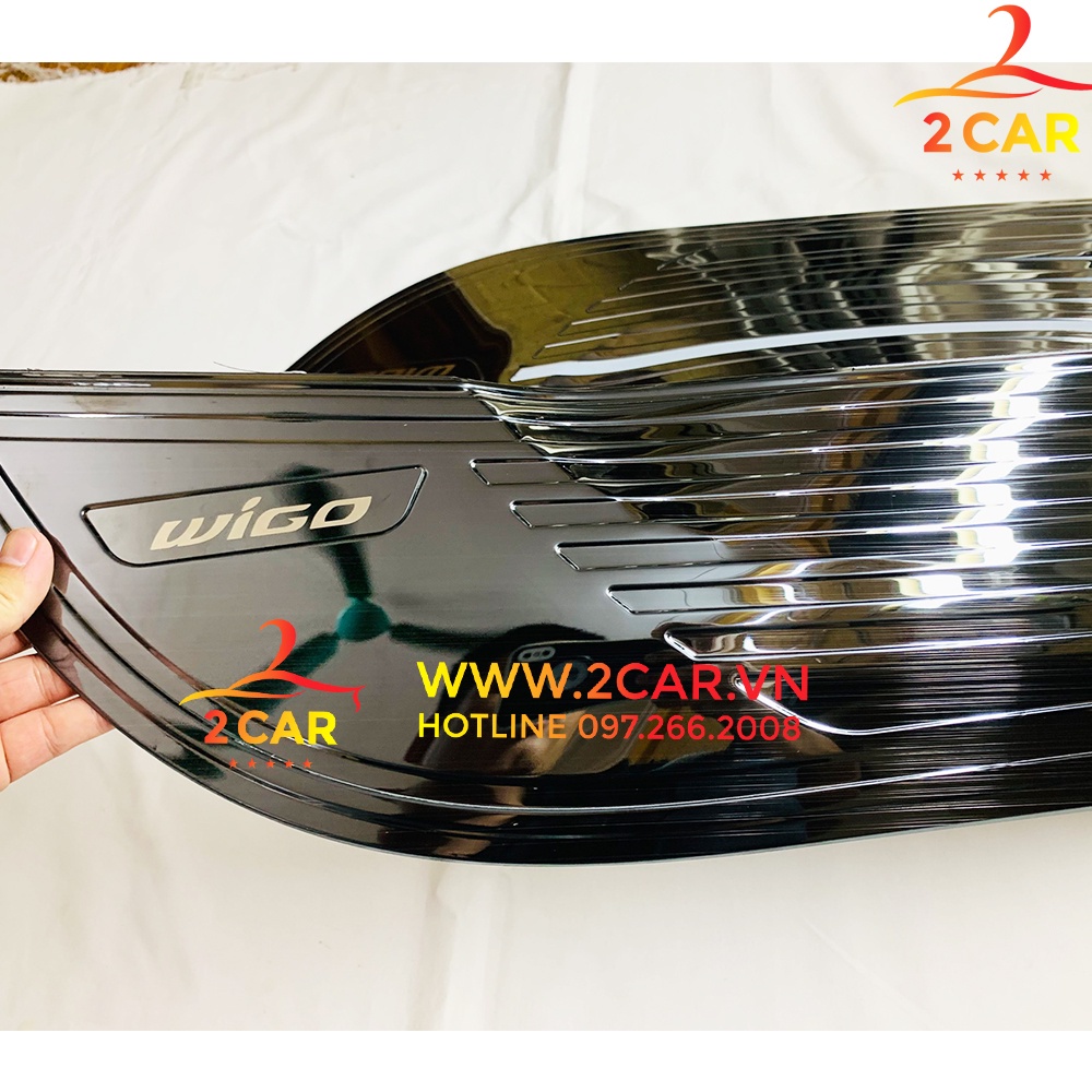 Ốp Tapli Cánh Cửa, Màng Loa xe Toyota Wigo 2018 - 2021 Mẫu Titan cao Cấp