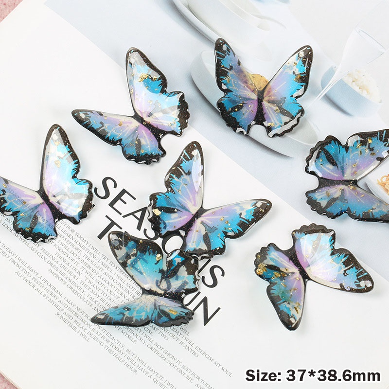 Phụ kiện trang trí tóc hình bướm màu gradient dễ thương