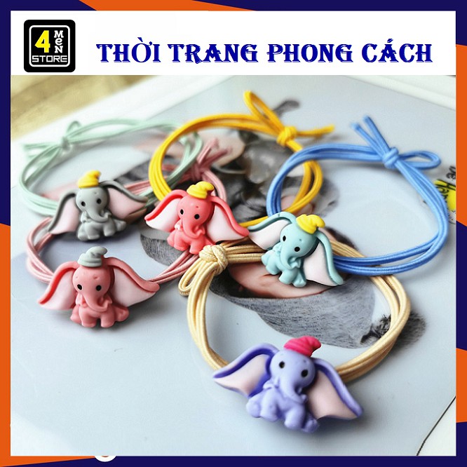 ⚡ Cột Tóc Buộc Tóc Chú Voi Cute Được Tùy Chọn Màu -  Dây Buộc Tóc Trang Trí Hình Chú Voi Dumbo Dễ Thương ⚡