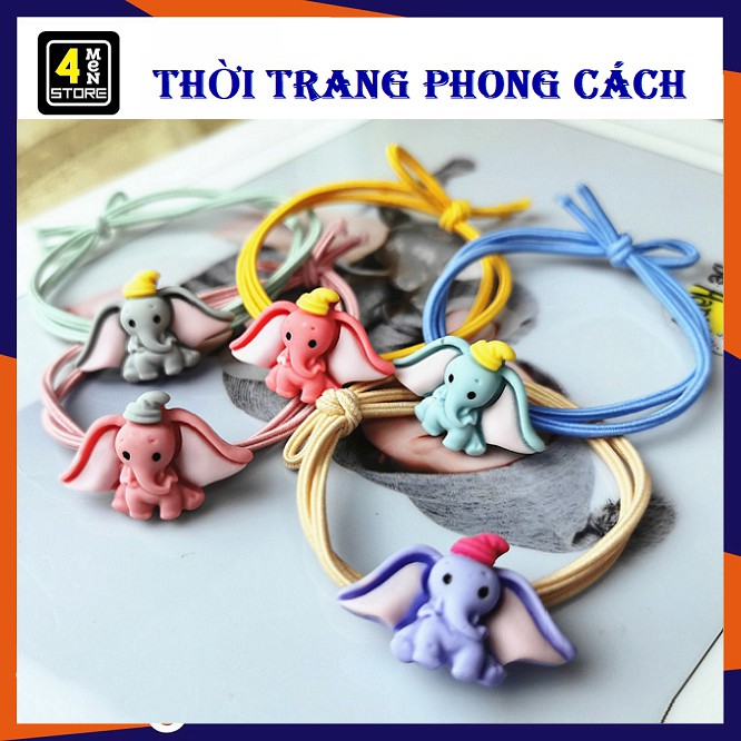 Cột Tóc Buộc Tóc Chú Voi Cute Được Tùy Chọn Màu -  Dây Buộc Tóc Trang Trí Hình Chú Voi Dumbo Dễ Thương