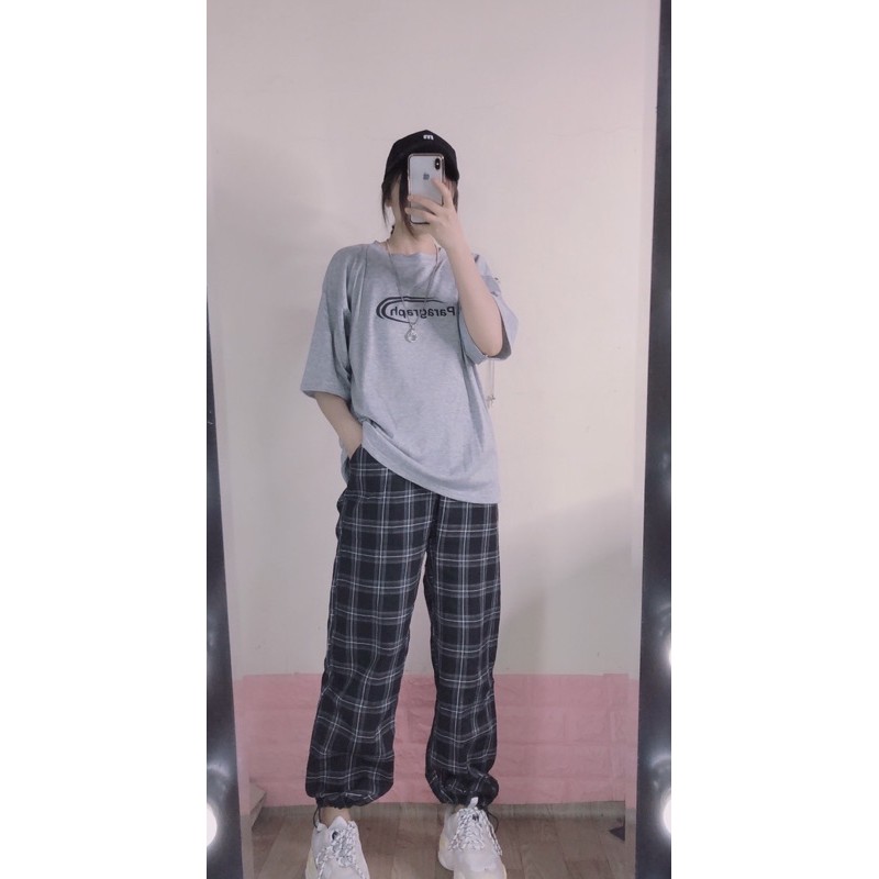 bộ quần kẻ UZZULANG ⚡️FREESHIP EXTRA⚡️phom hotren chuẩn ảnh xịn mịn