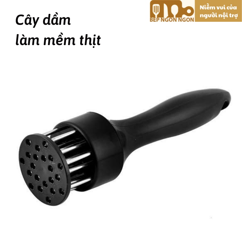 Dụng cụ dầm thịt làm mềm thịt châm bì ngấm đều gia vị nghiền nhỏ thức ăn_ BEP NGON NGON