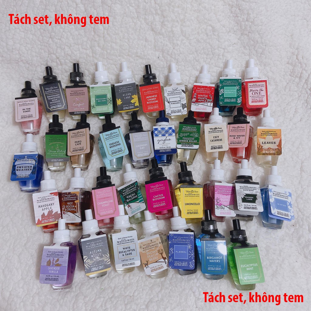 1 chai Tinh dầu xông thơm phòng Bath & Body Works Wallflower Home Fragrance Refills 24ml