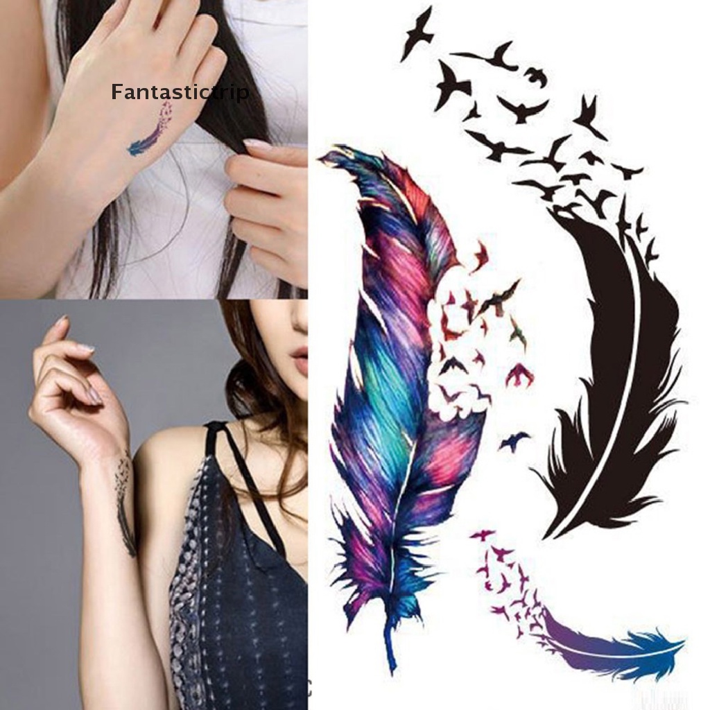 (Hàng Mới Về) Hình Xăm Lông Ngỗng Chống Thấm Nước
