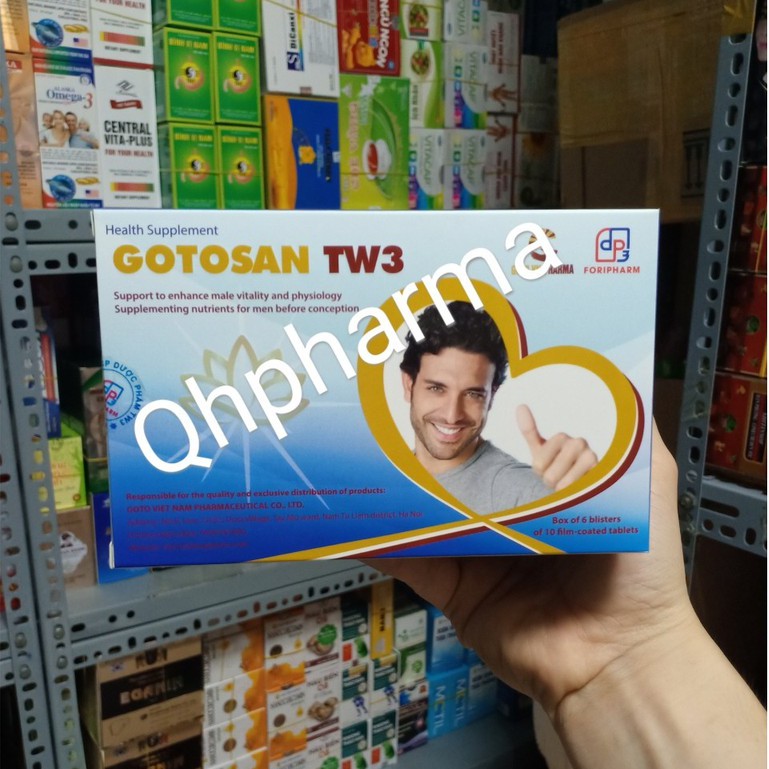 GOTOSAN TW3 hộp 60 viên hỗ trợ tăng cường sinh lực
