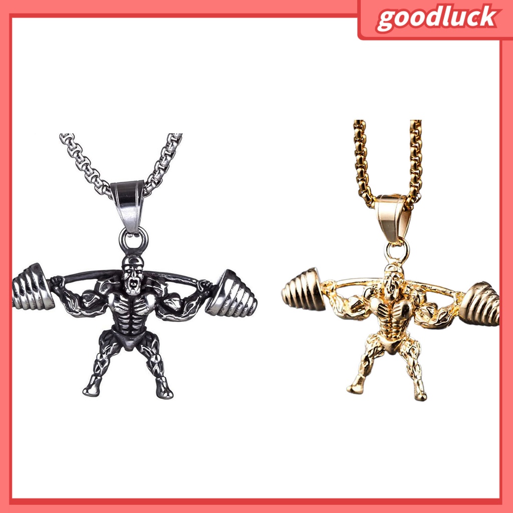 vòng cổ Mặt Hình Quả Tạ Tập Gym Độc Đáo Cá Tính