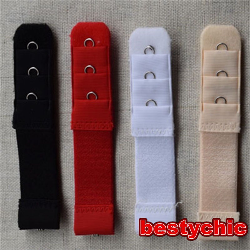 Set 2 Móc Nới Rộng Áo Ngực 3 Hàng 1 Móc Đàn Hồi Có Thể Điều Chỉnh