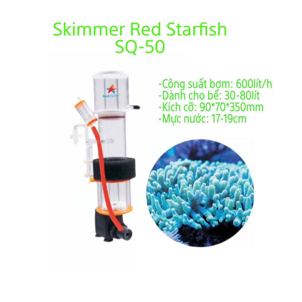 Máy tách bọt Protein Skimmer Redstarfish SQ50 / SQ70 / SQ90