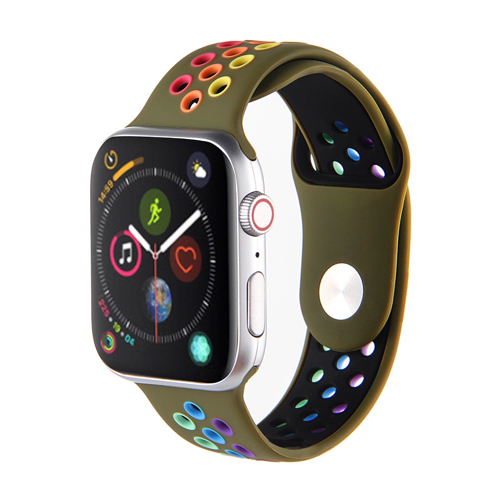 Dây Đeo Silicon Thể Thao Cho Đồng Hồ Thông Minh Apple Watch Series 1 / 2 / 3 / 4 / 5 / 6, 38mm / 40mm / 42mm / 44mm