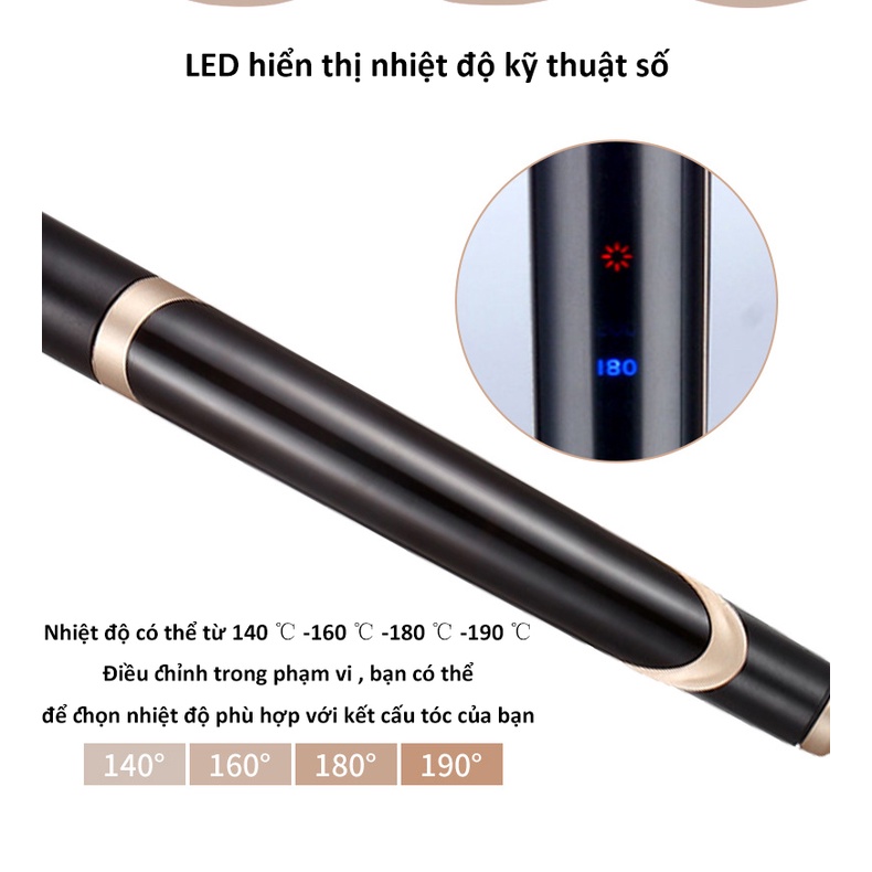 Máy ép duỗi tóc,2 trong 1 giúp tạo kiểu tóc, thanh gốm là tóc nhanh, giúp kẹp thẳng tóc tránh hư tổn,máy uốn tóc