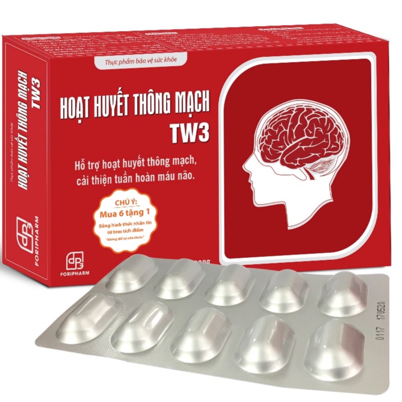 Hoạt huyết thông mạch trung ương 3 Hoạt Huyết, Bổ Não Tăng Cường Trí Nhớ, Giảm Nguy Cơ Tai Biến
