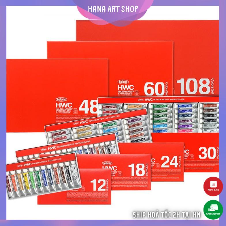 Màu Nước Holbein Artist - Set tube 5ml - Màu Nước Dạng Tuýp Cao Cấp Nhật Bản