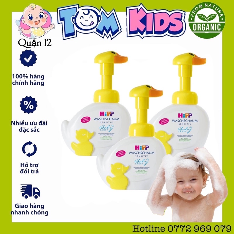 CHÍNH HÃNG Sữa Tắm Con Vịt Hipp Dành Cho bé 250ML