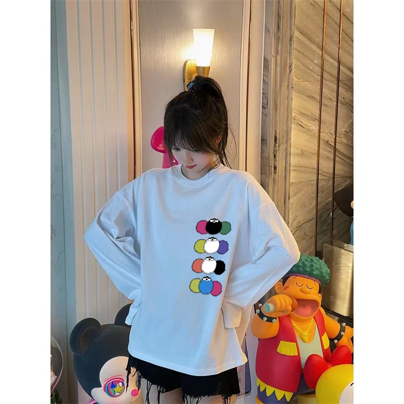 NRVP Áo Thun Nữ Dài Tay Dáng Rộng Phong Cách Hàn Quốc Mới