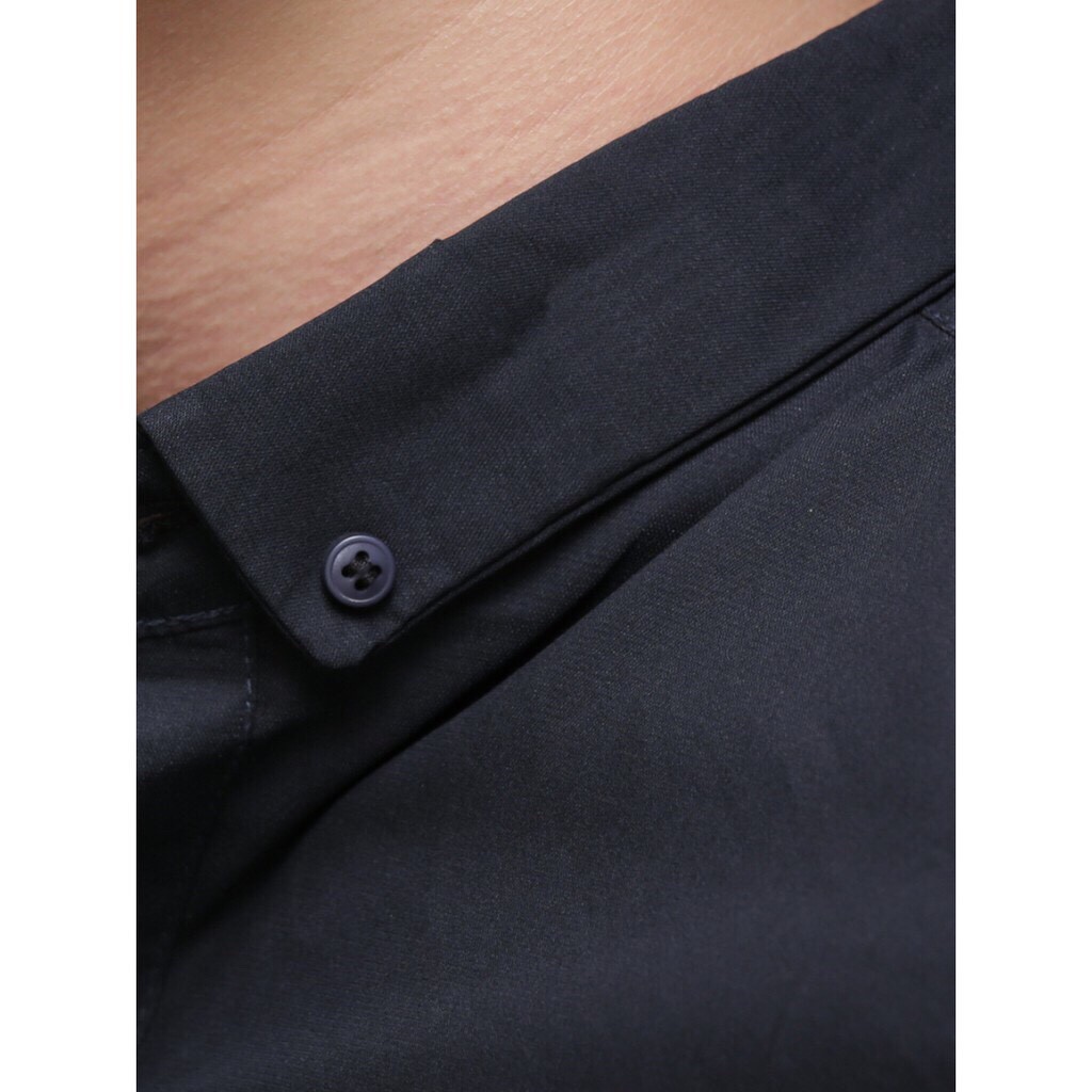 Áo sơmi đen nam không nhăn, Dáng ôm Hàn Quốc Body | BigBuy360 - bigbuy360.vn