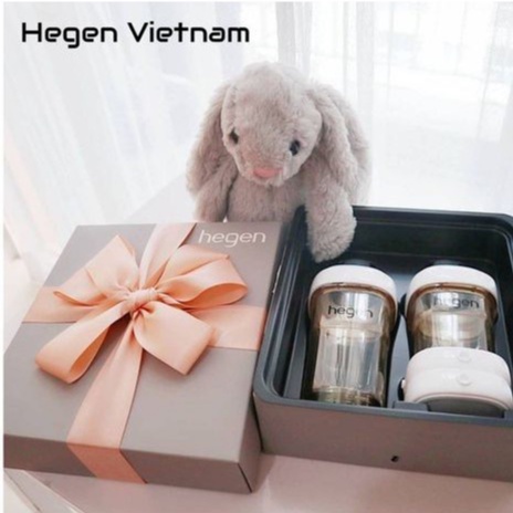 Bộ quà tặng Hegen Basic Stater Kit - Bộ bao gồm 1 Bình 150ml, 1 Bình 250ml và 2 nắp đậy - KUB OFFICIAL