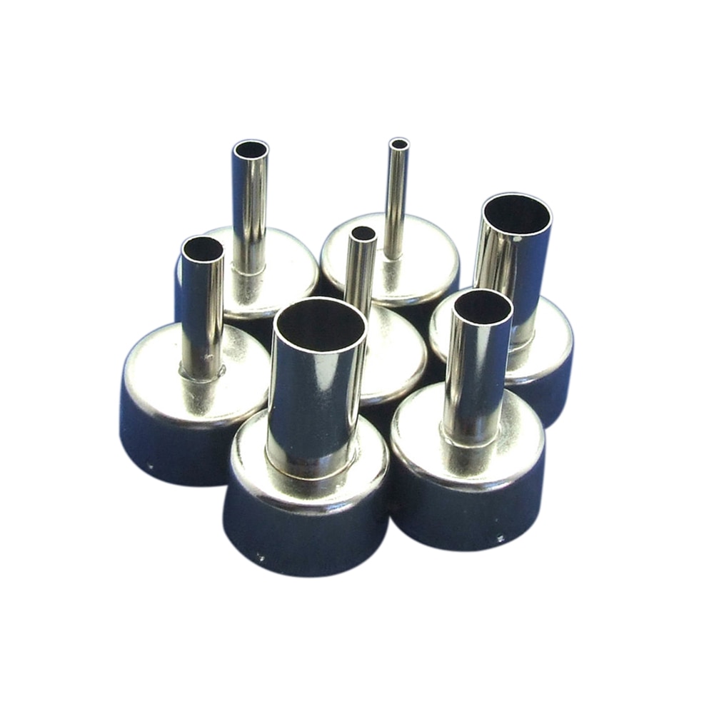 Set 7 vòi phun khí BGA dòng 858 đường kính 3MM 4MM 5MM 6MM 8MM 10MM 12MM cho súng phun khí nóng Saike ATTEN