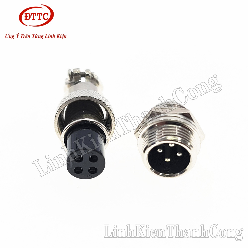 Cặp Giắc GX12-4P 12mm 4 Chân