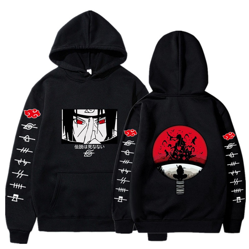 ÁO Hoodie in hình Itachi Anime Sweatshirt Uzumaki Akatsuki Sakura Kakashi Sasuke Hinata Hyuga độc đẹp