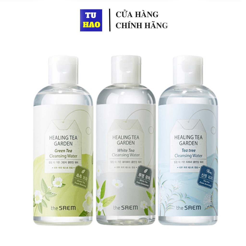 Nước tẩy trang làm sạch da THE SAEM Healing Tea Garden Cleansing Water 300ml