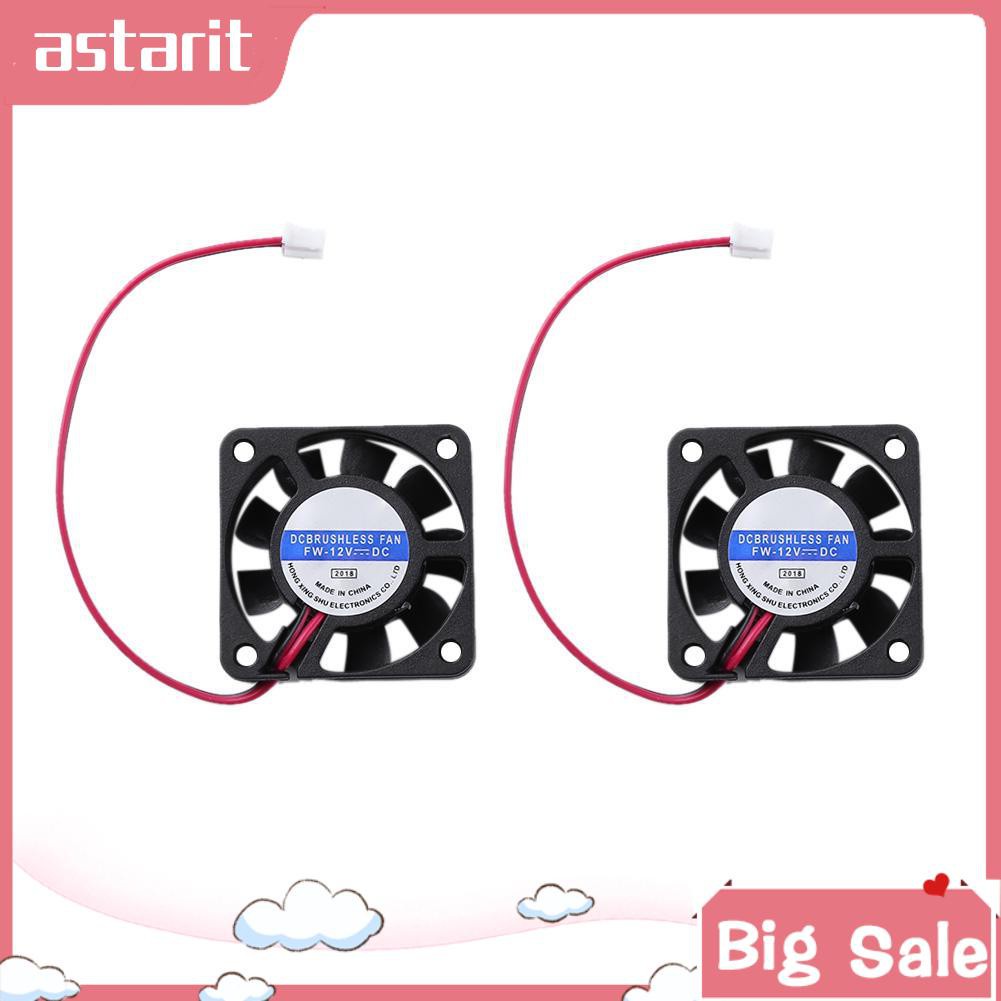 Set 2 Quạt Tản Nhiệt Không Chổi Than 4010 / 2p 4cm Mini DC Cho Card Đồ Họa CPU