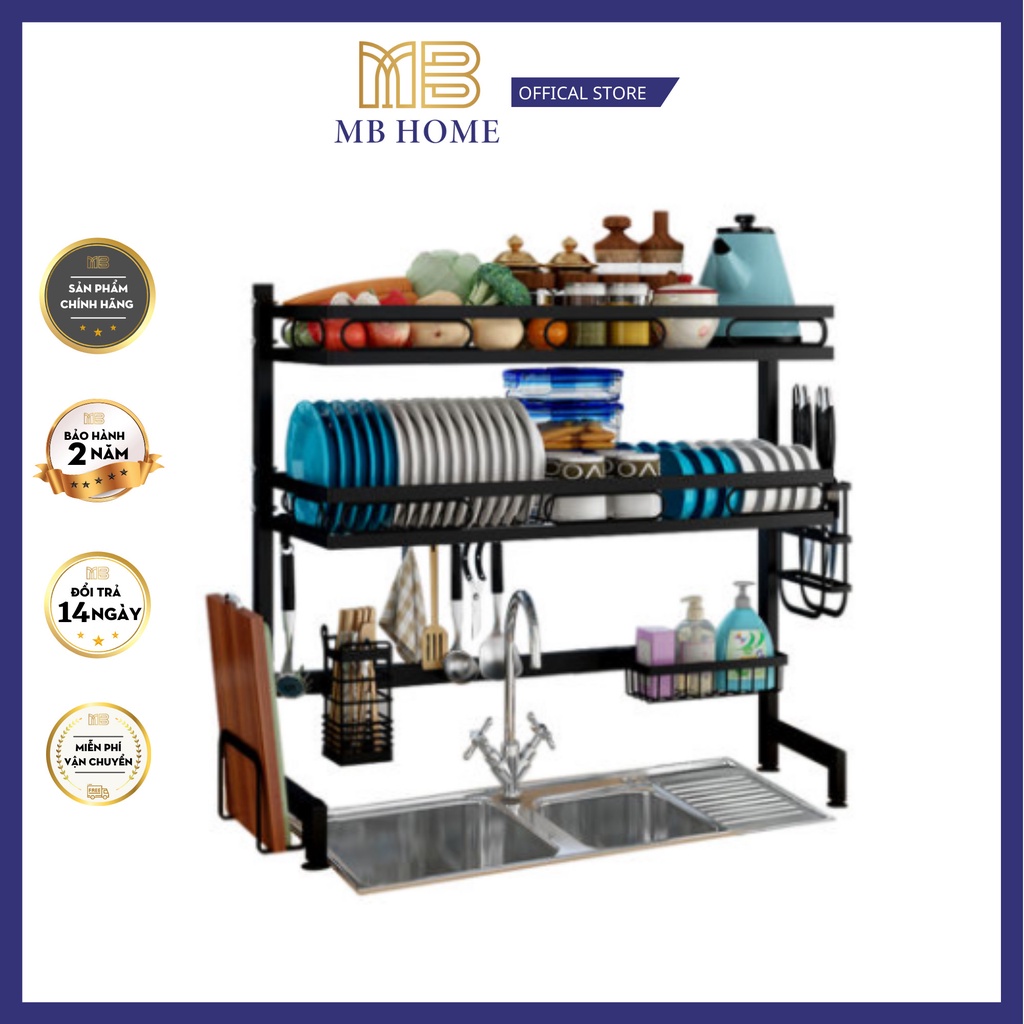 Kệ Đựng Chén Bát , Kệ thép carbon Nhập Khẩu Phiên Bản Mới Nhất  KH CẦN ĐẶT 95 CM 2 TẦNG , 125CM ĐẶT VÀO LINK DƯỚI