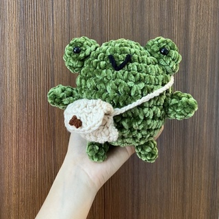 Ếch Con Đeo Túi Crochet Handmade 🐸💚